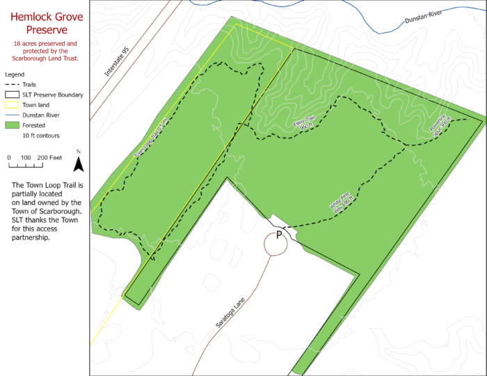Hemlock Grove Preserve map