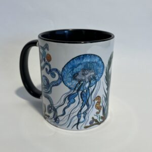 Octopus & Jellyfish Coffee Mug - Image 2