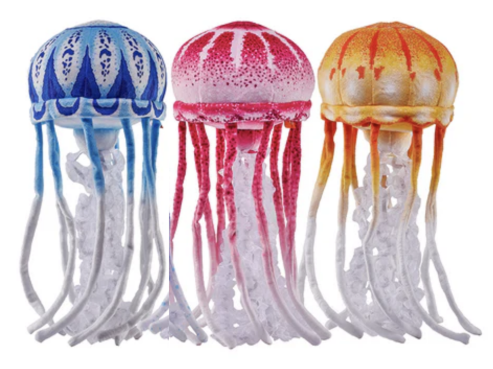 Living Ocean Jellyfish Stuffed Animal - Pink - Image 2