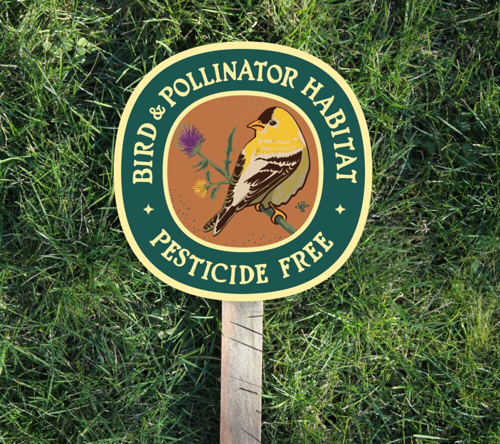 Bird & Pollinator Habitat Garden Sign - Image 2