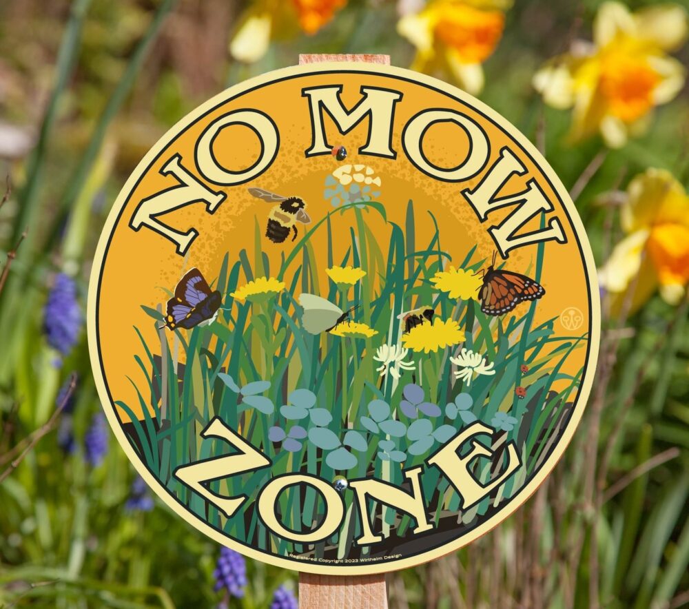 No Mow Zone Garden Sign - Image 2