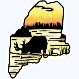 Maine Moose Sticker