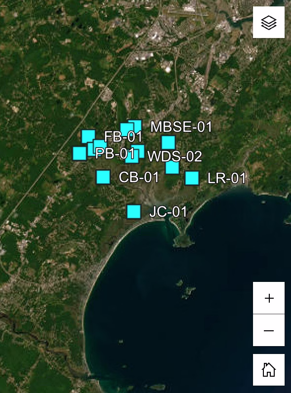 A map of all sample sites across Scarborough